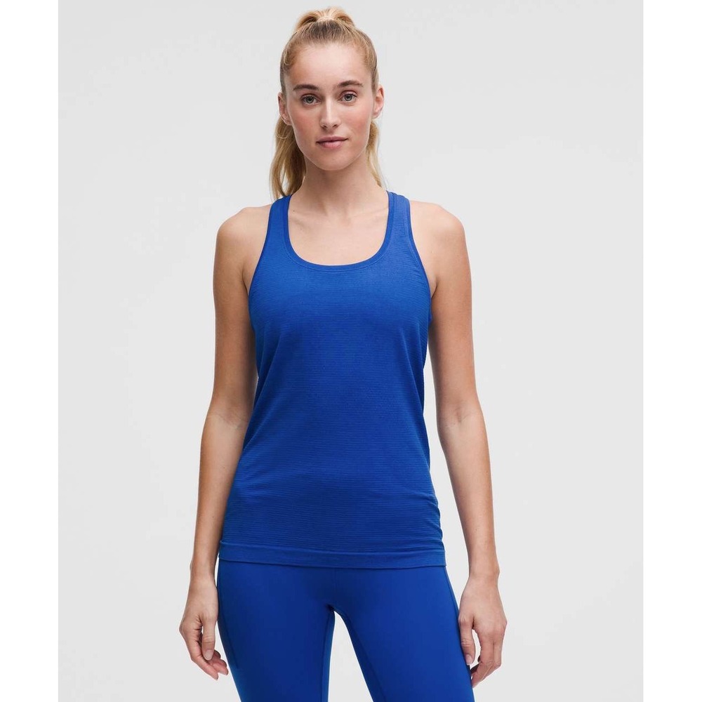 Lululemon Swiftly Tech Racerback Tank Top Cobalt Blue Purple Activewear Womens 8